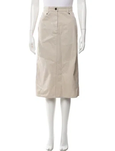 Pre-owned Brunello Cucinelli Midi Length Skirt In Neutral