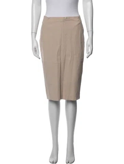 Pre-owned Brunello Cucinelli Midi Length Skirt In Neutral