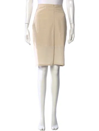 Pre-owned Brunello Cucinelli Midi Length Skirt In Neutral