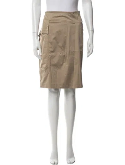 Pre-owned Brunello Cucinelli Midi Length Skirt In Neutral