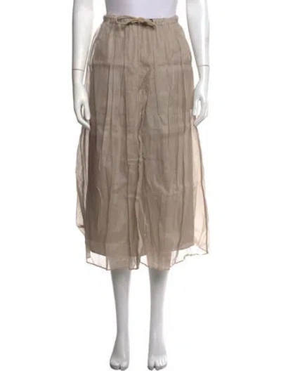 Pre-owned Brunello Cucinelli Midi Length Skirt In Neutrals