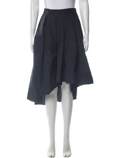 Pre-owned Brunello Cucinelli Midi Length Skirt W/ Tags In Blue
