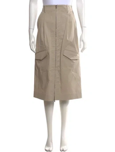 Pre-owned Brunello Cucinelli Midi Length Skirt W/ Tags In Neutral