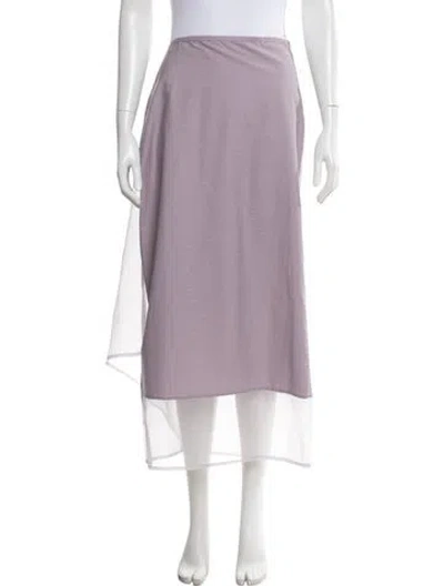 Pre-owned Brunello Cucinelli Midi Length Skirt W/ Tags In Purple