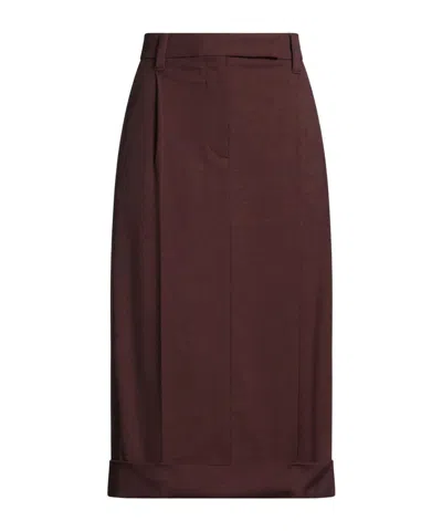 Brunello Cucinelli Midi Skirts In Multi