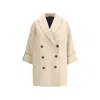 Brunello Cucinelli Wide-lapels Jewel-embellished Jacket In Pink