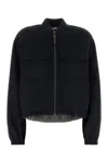 Brunello Cucinelli Midnight Blue Wool Bomber Jacket In Blue
