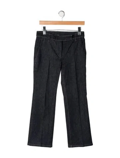 Pre-owned Brunello Cucinelli Mid-rise Flared Jeans In Black