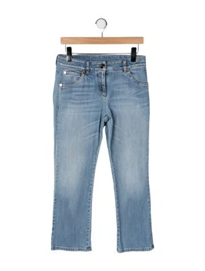 Pre-owned Brunello Cucinelli Mid-rise Flared Jeans In Blue