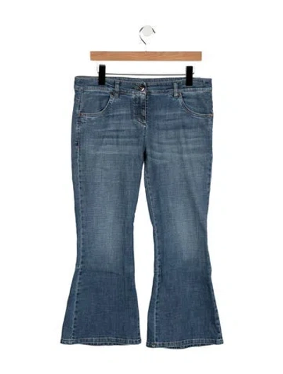 Pre-owned Brunello Cucinelli Mid-rise Flared Jeans In Blue