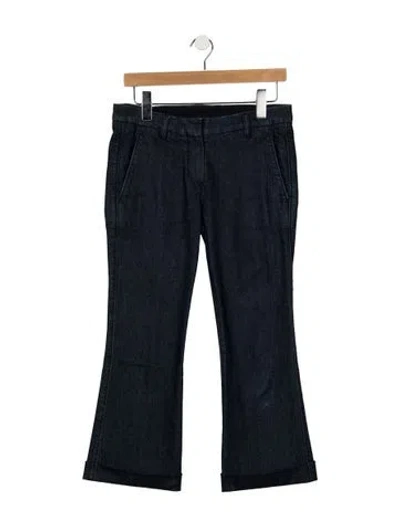 Pre-owned Brunello Cucinelli Mid-rise Flared Jeans In Blue