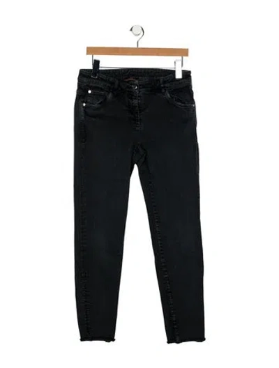 Pre-owned Brunello Cucinelli Mid-rise Skinny Leg Jeans In Black