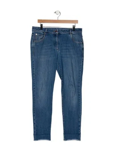 Pre-owned Brunello Cucinelli Mid-rise Skinny Leg Jeans In Blue