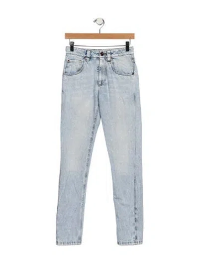 Pre-owned Brunello Cucinelli Mid-rise Skinny Leg Jeans In Blue
