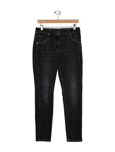 Pre-owned Brunello Cucinelli Mid-rise Skinny Leg Jeans In Blue
