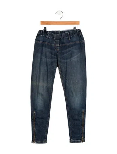 Pre-owned Brunello Cucinelli Mid-rise Skinny Leg Jeans In Blue
