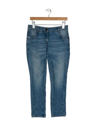 Pre-owned Brunello Cucinelli Mid-rise Skinny Leg Jeans In Blue