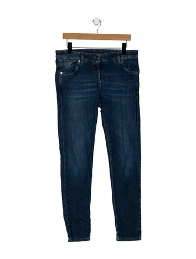 Pre-owned Brunello Cucinelli Mid-rise Skinny Leg Jeans In Blue