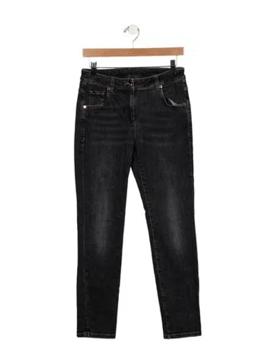 Pre-owned Brunello Cucinelli Mid-rise Skinny Leg Jeans In Blue