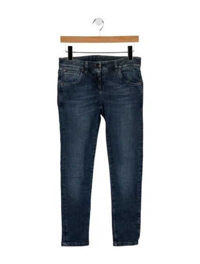 Pre-owned Brunello Cucinelli Mid-rise Skinny Leg Jeans In Blue