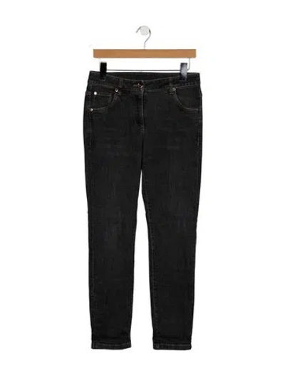 Pre-owned Brunello Cucinelli Mid-rise Skinny Leg Jeans In Blue