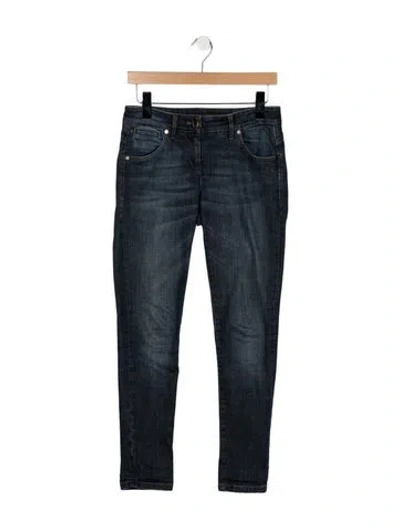 Pre-owned Brunello Cucinelli Mid-rise Skinny Leg Jeans In Blue