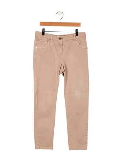 Pre-owned Brunello Cucinelli Mid-rise Skinny Leg Jeans In Brown