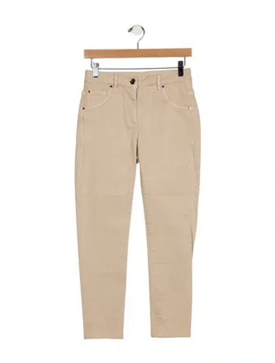 Pre-owned Brunello Cucinelli Mid-rise Skinny Leg Jeans In Neutral
