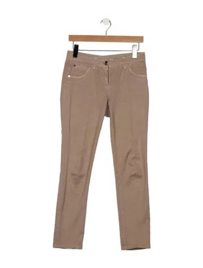 Pre-owned Brunello Cucinelli Mid-rise Skinny Leg Jeans In Neutral