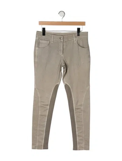 Pre-owned Brunello Cucinelli Mid-rise Skinny Leg Jeans In Neutral