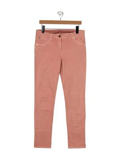 Pre-owned Brunello Cucinelli Mid-rise Skinny Leg Jeans In Pink
