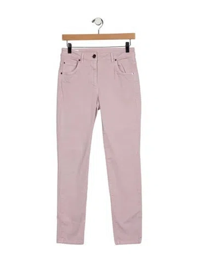 Pre-owned Brunello Cucinelli Mid-rise Skinny Leg Jeans In Purple