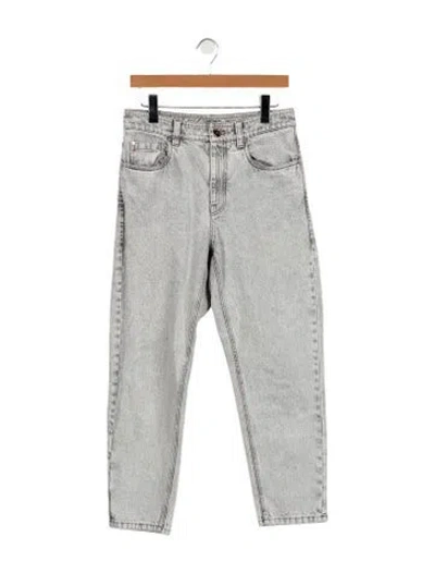 Pre-owned Brunello Cucinelli Mid-rise Skinny Leg Jeans In White