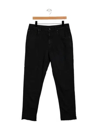 Pre-owned Brunello Cucinelli Mid-rise Straight Leg Jeans In Black