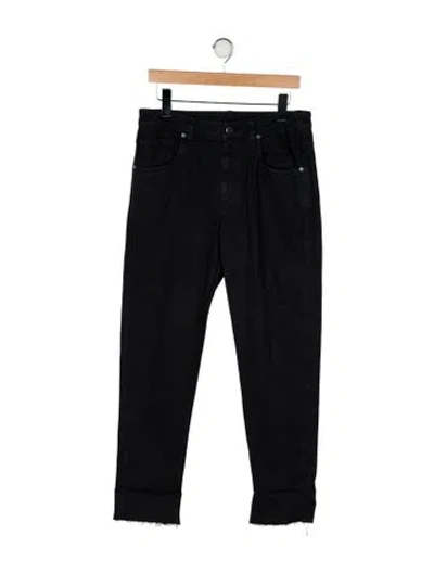 Pre-owned Brunello Cucinelli Mid-rise Straight Leg Jeans In Black