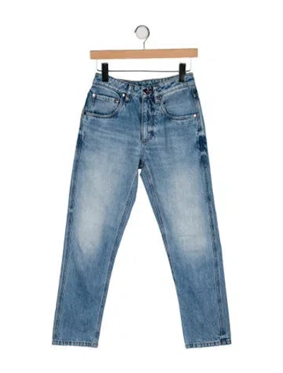 Pre-owned Brunello Cucinelli Mid-rise Straight Leg Jeans In Blue