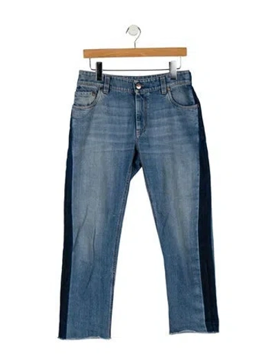 Pre-owned Brunello Cucinelli Mid-rise Straight Leg Jeans In Blue