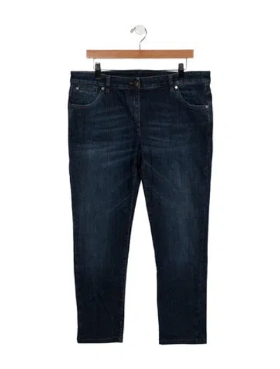 Pre-owned Brunello Cucinelli Mid-rise Straight Leg Jeans In Blue