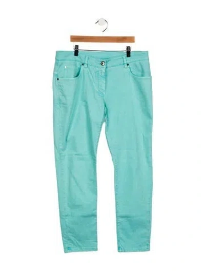 Pre-owned Brunello Cucinelli Mid-rise Straight Leg Jeans In Blue