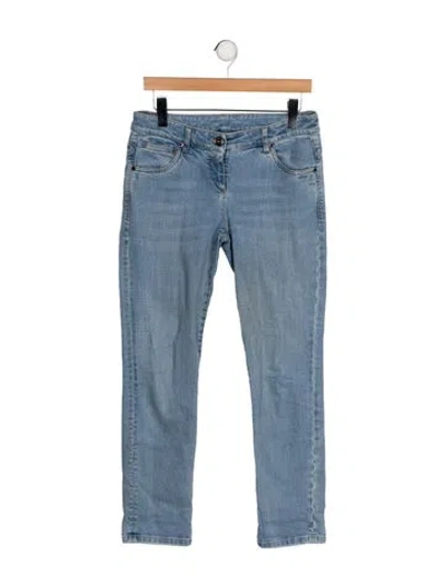 Pre-owned Brunello Cucinelli Mid-rise Straight Leg Jeans In Blue