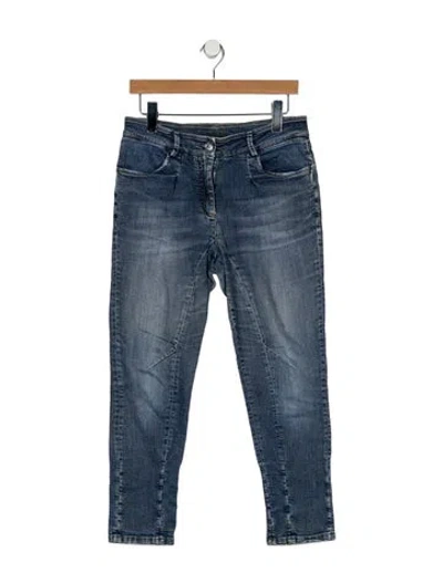 Pre-owned Brunello Cucinelli Mid-rise Straight Leg Jeans In Blue