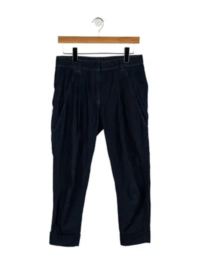 Pre-owned Brunello Cucinelli Mid-rise Straight Leg Jeans In Blue