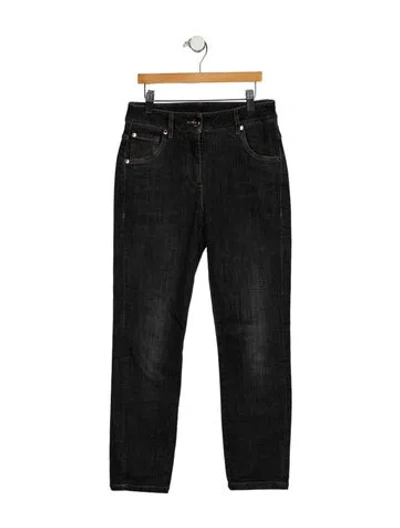 Pre-owned Brunello Cucinelli Mid-rise Straight Leg Jeans In Blue