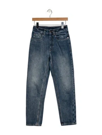 Pre-owned Brunello Cucinelli Mid-rise Straight Leg Jeans In Blue