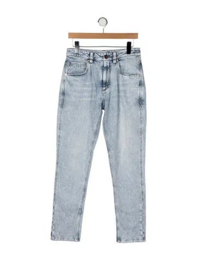Pre-owned Brunello Cucinelli Mid-rise Straight Leg Jeans In Blue