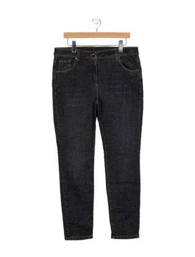 Pre-owned Brunello Cucinelli Mid-rise Straight Leg Jeans In Blue