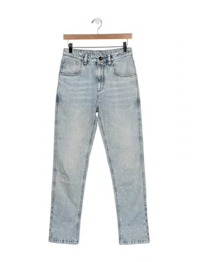 Pre-owned Brunello Cucinelli Mid-rise Straight Leg Jeans In Blue