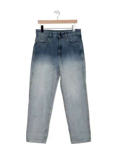 Pre-owned Brunello Cucinelli Mid-rise Straight Leg Jeans In Blue