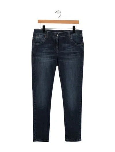 Pre-owned Brunello Cucinelli Mid-rise Straight Leg Jeans In Blue