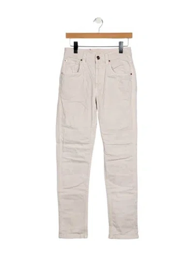 Pre-owned Brunello Cucinelli Mid-rise Straight Leg Jeans In Gray